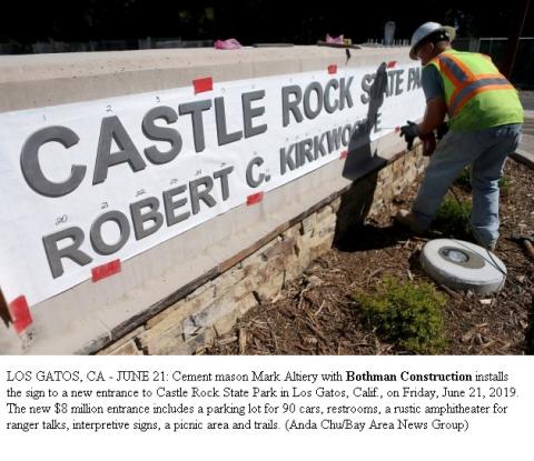 News: Castle Rock State Park: Grand new $8.7 million entrance opens to public