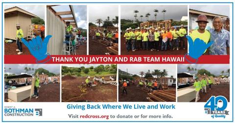 News: HARD HATS OFF to RAB TEAM HAWAII